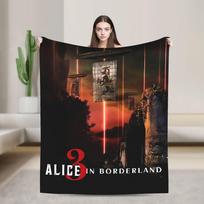 Alice In Borderland 3 Arisu Blanket Quality Warm Soft Throw Blanket Winter Travel Couch Bed Funny Bedspread Size: 75*100cm, Weight: 230 GSM