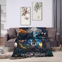 Hollow Knight Silksong Blankets Flannel Autumn/Winter Breathable Super Warm Throw Blanket for Sofa Bedroom Quilt Size: 75*100cm, Weight: 230 GSM