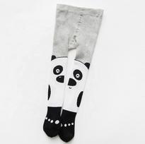 Cute Black and White Panda  Novelty Customised Socks Baby Stocking 0-3 months juoda