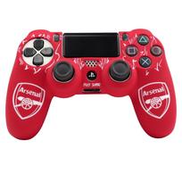 Minkštas silikoninis raštuotas apsauginis dėklas, neslystantis dangtelis PS4 žaidimų valdikliui PS4 raudona