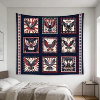 1pc Eagle Theme Design Backdrop Tapestry Suitable For Bedroom Home Space for Solitude And Party Decor Gift For 250TH Freedom 100X70CM