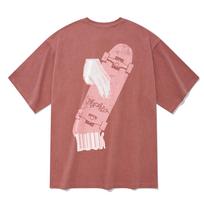 Radineo Fingerboard Pigment Short Sleeve T-Shirt Red L