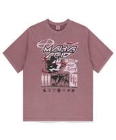 Maha Grid Spirit Desire Pigment Tee Burgundy(Mg2Emmt512A) Burgundy/M