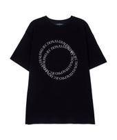 Astral Projection Double Ring Supima Cotton Round Neck Short Sleeve T-Shirt_Black L