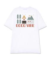 Astral Projection Good Vibe Supima Cotton Round Neck Short Sleeve T-Shirt_White L