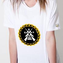 Doldol Gangster Guile_T-Shirts_19 Gangster Crow Guile Hip-Hop Graffiti Character Graphic Design T-Shirt White/L