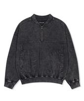 Yes Ic Y.E.S Washing Half-Zip Gun Metal S