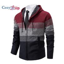 Cozy Up Nauja rudens žieminė striukė Vyriška šilta kašmyro laisvalaikio vilnonė užtrauktukas Slim Fit Fleece striukė Vyriška paltas Suknelė Trikotažo vyriška M raudona