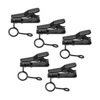 Andoer EY-J03 5pcs 6mm Wired Lapel Mic Microphone Tie Clip 6mm