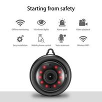 1080P HD CCTV IP kamera Vidinė lauko WiFi apsauga Wifi belaidė IR kamera Naktinėje kameroje nėra šviesos juoda