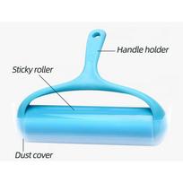 Silicone Drum Hair Sticking Device Reusable Dust Removal and Sticky Roller for Cleaning Clothes Carpets Beds Etc dangaus mėlyna spalva