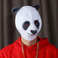 Helovino latekso pilno veido kaukė suaugusiems ir vaikams Moliūgo, Gyvūno, Lapiuko, Pandos, Beždžionės personažų Cosplay kostiumo aksesuaras