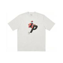 Palace Transparency T-Shirt Grey Marl Unisex Tops P25TS236 M
