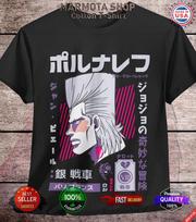 Polnareff JoJo's Bizarre Adventure Shirt Anime JJBA Tee T-Shirt Stardust Manga 2XL