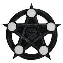 Nemesis Now Pentagram Tealight Holder One Size juoda
