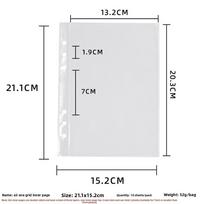 Binder Idol Photo Album Cartoon Plush School Notebook Stationery Fashion Photocards Collect Book One grids-10pcs