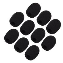 10pcs Telephone Headset Mic Cover Sponge Replacement Mini Foam Microphone Cover 10pcs