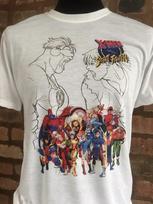 X-Men Vs Street Fighter 100% Cotton T-shirt Mens Tees Top - Mens & Women sizes S-XXL - Retro Game Gambit S