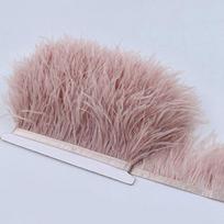 1 Meter Ribbon Tassel Natural Ostrich Feathers 8-10cm Wide Sewing Decoration Ostrich Feathers Trim Apparel Fabric Fluffy Texture