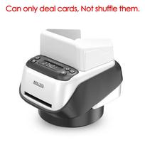 360° Rotating Playing Cards Dealing Machine Max. 4 Decks Cards Automatic Dispenser 2400mAh Rechargeable Poker Dealer Machine as shown