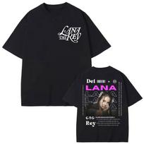 Singer Lana Del Rey Merch T-shirt Men Women Clothing Fashion Aesthetic T-shirts Summer High Quality Cotton T Shirts S