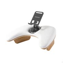 Manicure Cushion for Hand Rest, Armrest, Nail Support, Microfiber, PU Leather, Swivel Smartphone juoda