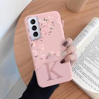 For Samsung Galaxy S21 S 21 FE S21 Plus Phone Cover Pink Letters Cute Flowers Pattern Soft Silicone Funda For Samsung S21 Ultra S21 Ultra 5G
