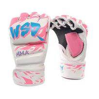 Professional MMA Boxing Gloves Thickened Sanda Free Fighting Training Gloves Breathable Mixed Martial Arts Boxing Gloves rožinė