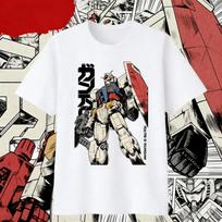 2026 Cotton Mobile Suit Gundam Y2K Summer Denji T-Shirt Men High Quality Parent-child Fashion Comfortable RX-78-2 GUNDAM Tee S juoda