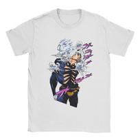 Weather Report Manga J-Jojos anime Apparel Unisex T Shirt Pure Cotton Tee Graphic Printing Adventure Anime Tops T-shirt - Men... S įvairiaspalvis