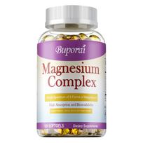 5-in-1 Magnesium Complex, Contains Magnesium Glycine and Magnesium Citrate Mixture, 500 mg, Nutritional Supplement 120