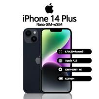 Atnaujintas Apple iPhone 14 Plus išmanusis telefonas su Nano-SIM+eSIM 128GB juoda