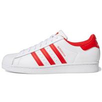 adidas Superstar Balti Ryškiai Raudoni Unisex Kedai Debesėlio Baltumo GZ3741 36