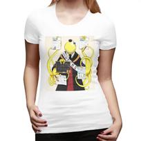 Assassination Classroom Octopus Koro Sensei TShirt for Women Crew Neck Streetwear T Shirts Womens Short Sleeve Clothes Tops S