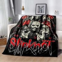 Heavy Metal Band Rap-Metal Music S-Slipknot Album Cover Printed Blanket Flannel Soft Warm Sofa Bed Portable Office Gift Blanket 75cm x 90cm