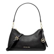 MICHAEL KORS Sammy Gold Hardware Detachable Shoulder Strap Pebbled Leather Shoulder Bag Small Women's Black juoda