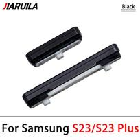 NAUJA Samsung S23 / S24 S23 Plus / S24 S23 Ultra Šoninio garsumo mygtuko + Įjungimo / išjungimo mygtuko rinkinio atsarginės dalys S23 S23 Plus Black