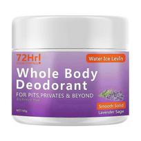 Lavender Sage Whole Body Deodorant for Women, Natural Deodorant 72 Hour Odor Control, Aluminum Free, Hypoallergenic, and Safe For Sensitive Skin 1PC