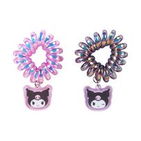 Sanrio Coil Ponytail Holder of Kuromi Hair Tie 835765 (Set 2) -