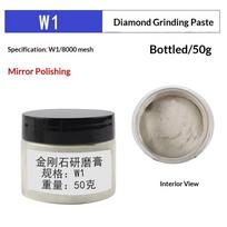 1Pcs 50G Diamond Paste Compound Mirror Finish Metal Buffing Abrasive  for Glass Jade Ceramic Watch 50g W1.0