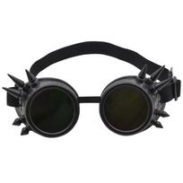 Steampunk Style Cycling Protective Glasses With Rivets Safety Goggles Motorbike Riders Unisex Frame Black