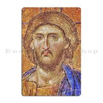 Mosaic Of Christ Mosaic th Century Christ Byzantine Mosaics Metal Signs Customize Wall Plaque Customized Tin Sign Poster 20x30cm（7.8x11.8inch）