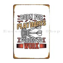 Darts Player Metal Sign Wall Plaque Designs Party Funny Living Room Tin Sign Poster 20x30cm（7.8x11.8inch）