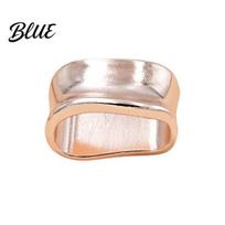 Scarf Ring Oblate Irregular Ring Geometric Simple Clip Modern Lightweight Holder for Women Neckerchiefs Scarves Shirts Elegant Accessory rožinio aukso spalvos