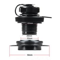 Inflatable Boat Mattress Threaded Air Valve Connector Cover + Base Black PVC for The JILONG Inflatable Boats