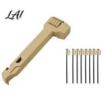 Tent Peg Hammer Camping with 8 Stakes Heavy Duty Pegs Nail Stake Puller & Bottle Opener Mallet for Outdoor Hiking Backpacking Heavy-duty chaki