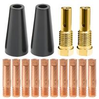 Mig Welder Flux Welder Contact Tips Gasless Nozzle Gas Diffusers Accessories 1