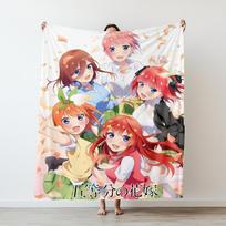 Cartoon anime nun loli printed blanket Warm Flannel Blankets Soft and Comfortable blanket Home Travel Blanket Birthday Gift Size: 75*100cm, Weight: 230 GSM