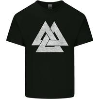 Viking Valknut Symbol Norse Mythology Thor Mens Cotton T-Shirt Tee Top XXXL