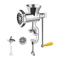 Manual Sausage Stuffer, Meat Grinder, Garlic Mincer and Grinder for Home Kitchen One Size